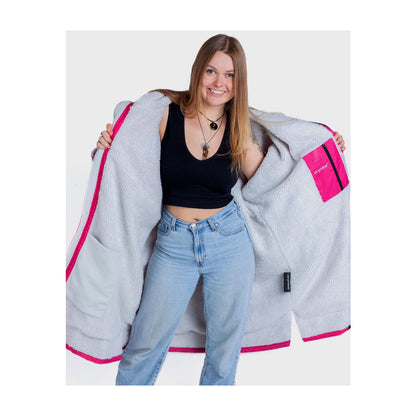DRYROBE Advance Long Sleeve Pink Light gray XXL Pink Hellgrau Adult