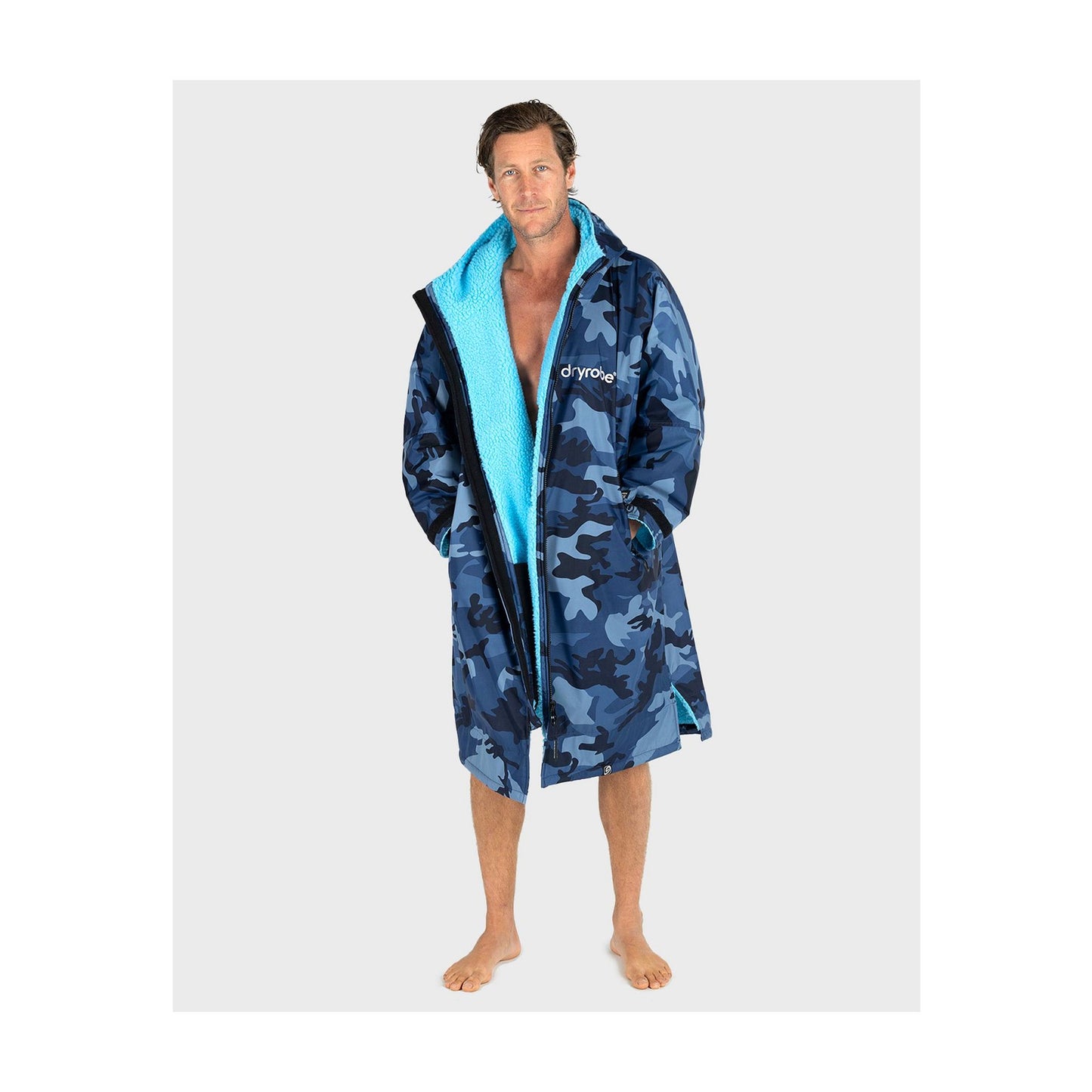 DRYROBE Advance Long Sleeve Blue Camo Blue XXL Blau Camo Blau Adult