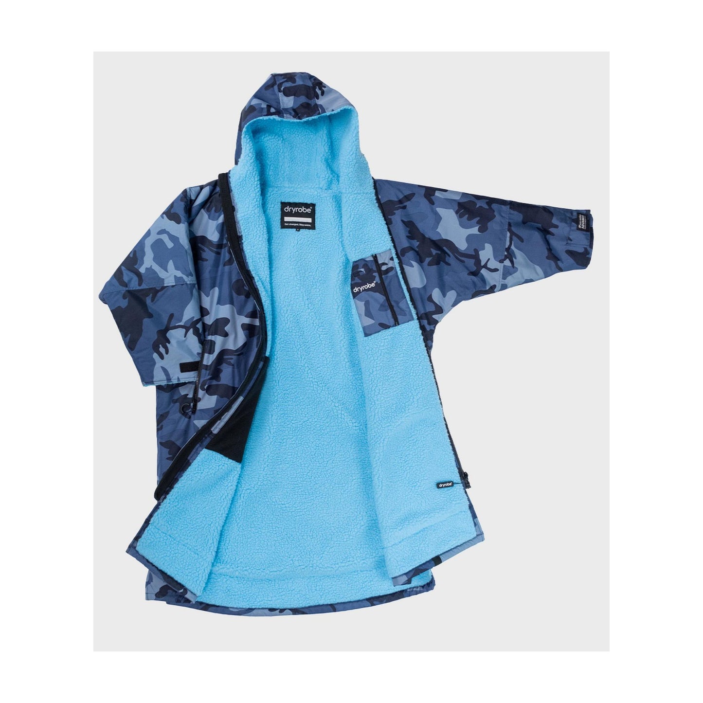 DRYROBE Advance Long Sleeve Blue Camo Blue XXL Blau Camo Blau Adult