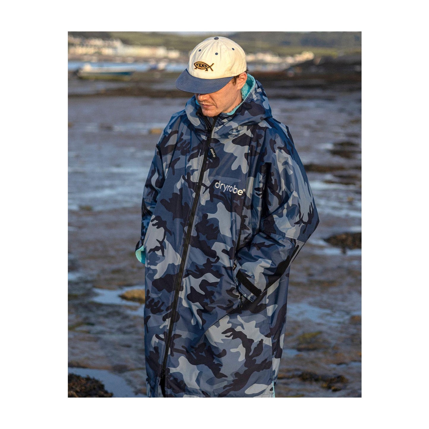 DRYROBE Advance Long Sleeve Blue Camo Blue XXL Blau Camo Blau Adult