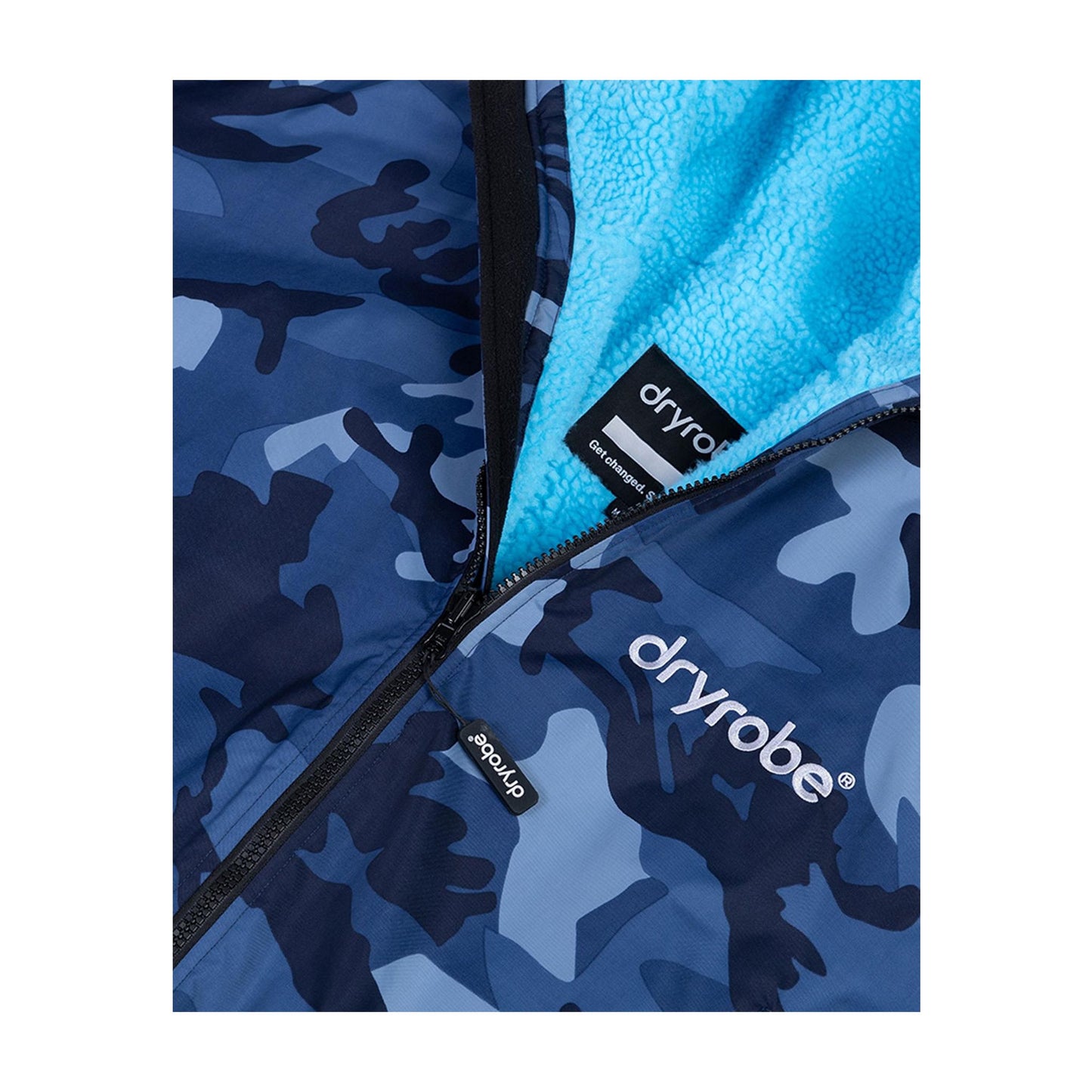 DRYROBE Advance Long Sleeve Blue Camo Blue XXL Blau Camo Blau Adult