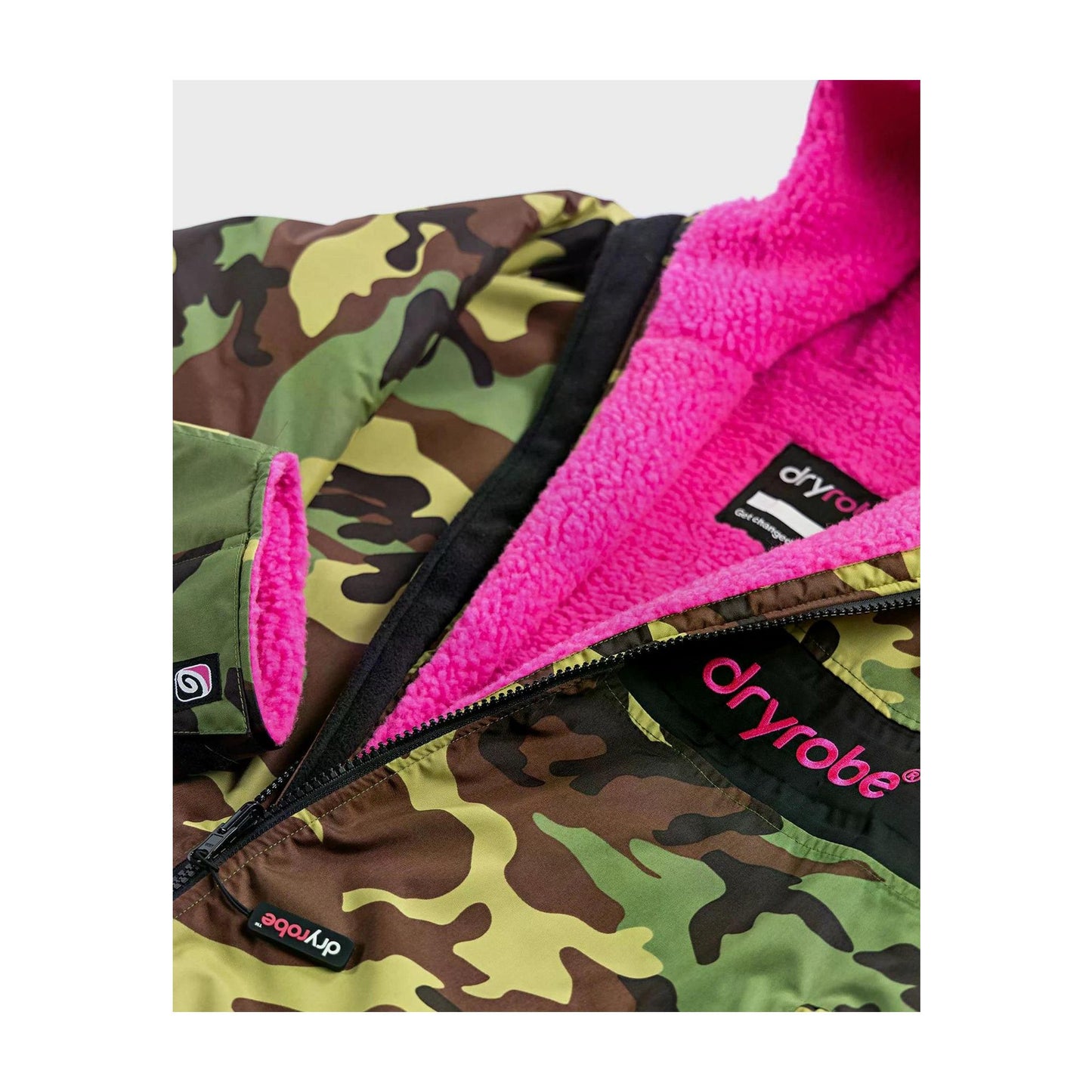 DRYROBE Advance Long Sleeve Green Camo Pink L REMIX Grün Camo Pink Adult