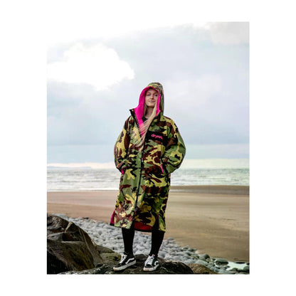 DRYROBE Advance Long Sleeve Green Camo Pink L REMIX Grün Camo Pink Adult