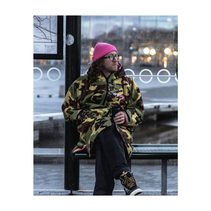 DRYROBE Advance Long Sleeve Green Camo Pink L REMIX Grün Camo Pink Adult