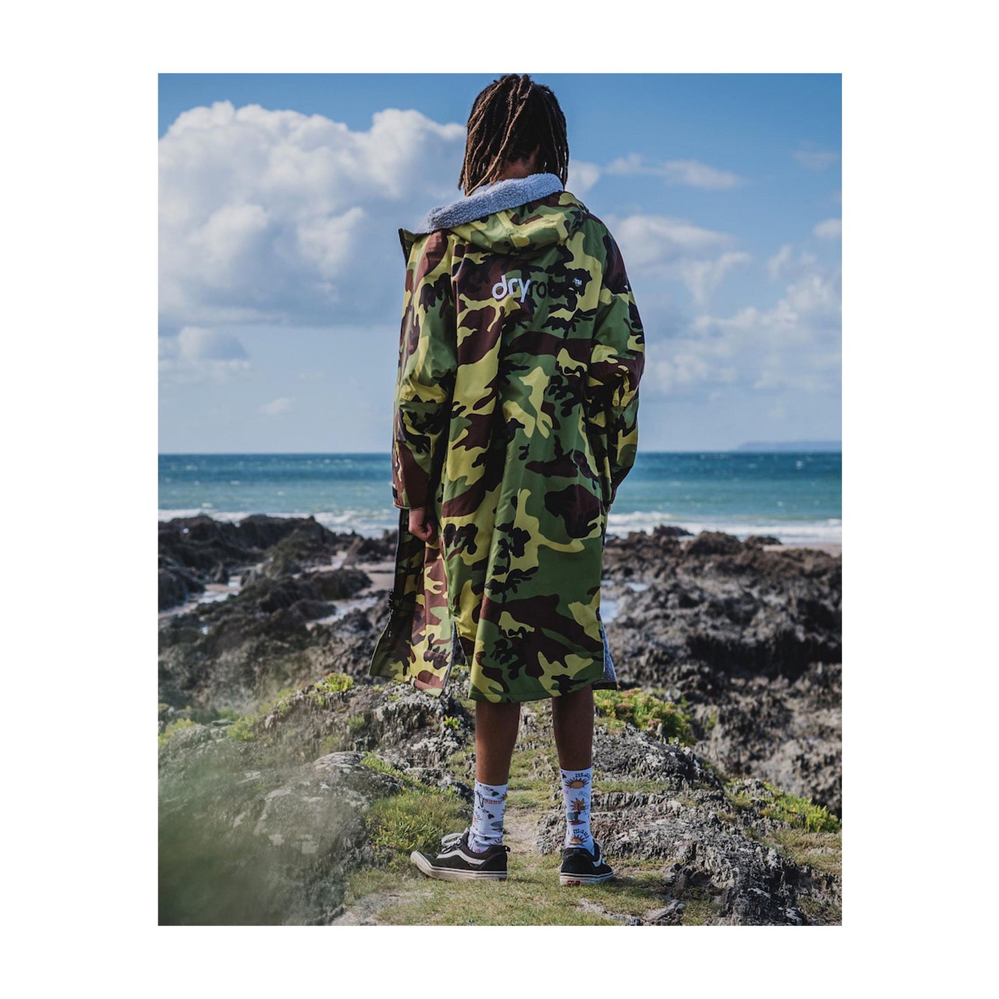 DRYROBE Advance Long Sleeve Green Camo Gray L REMIX Grün Camo Grau Adult