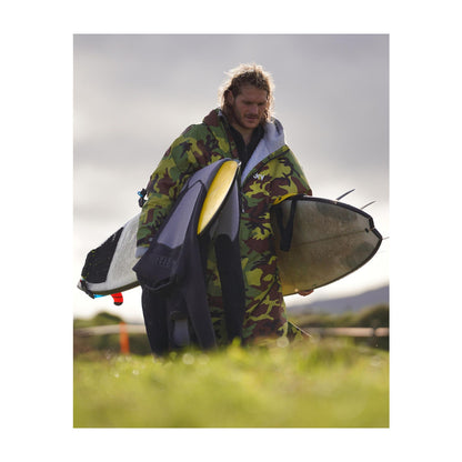 DRYROBE Advance Long Sleeve Green Camo Gray L REMIX Grün Camo Grau Adult