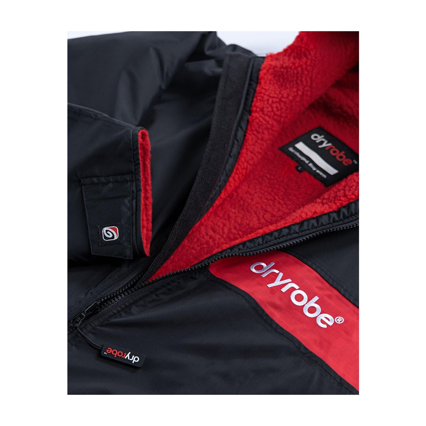 DRYROBE Advance Long Sleeve Black Red L REMIX Schwarz Rot Adult