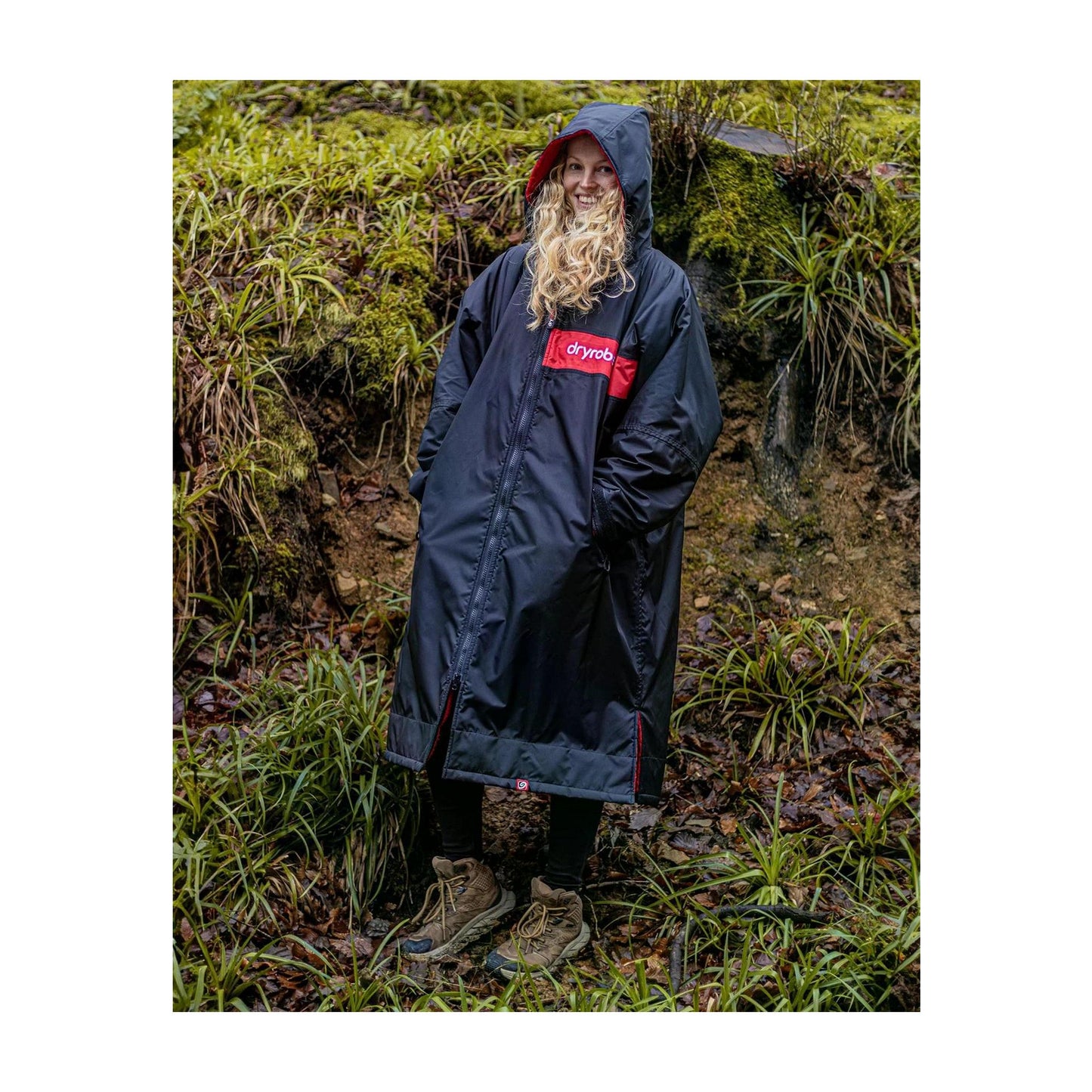 DRYROBE Advance Long Sleeve Black Red L REMIX Schwarz Rot Adult