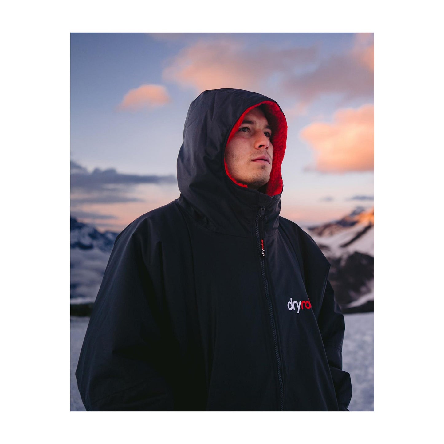 DRYROBE Advance Long Sleeve Black Red L REMIX Schwarz Rot Adult