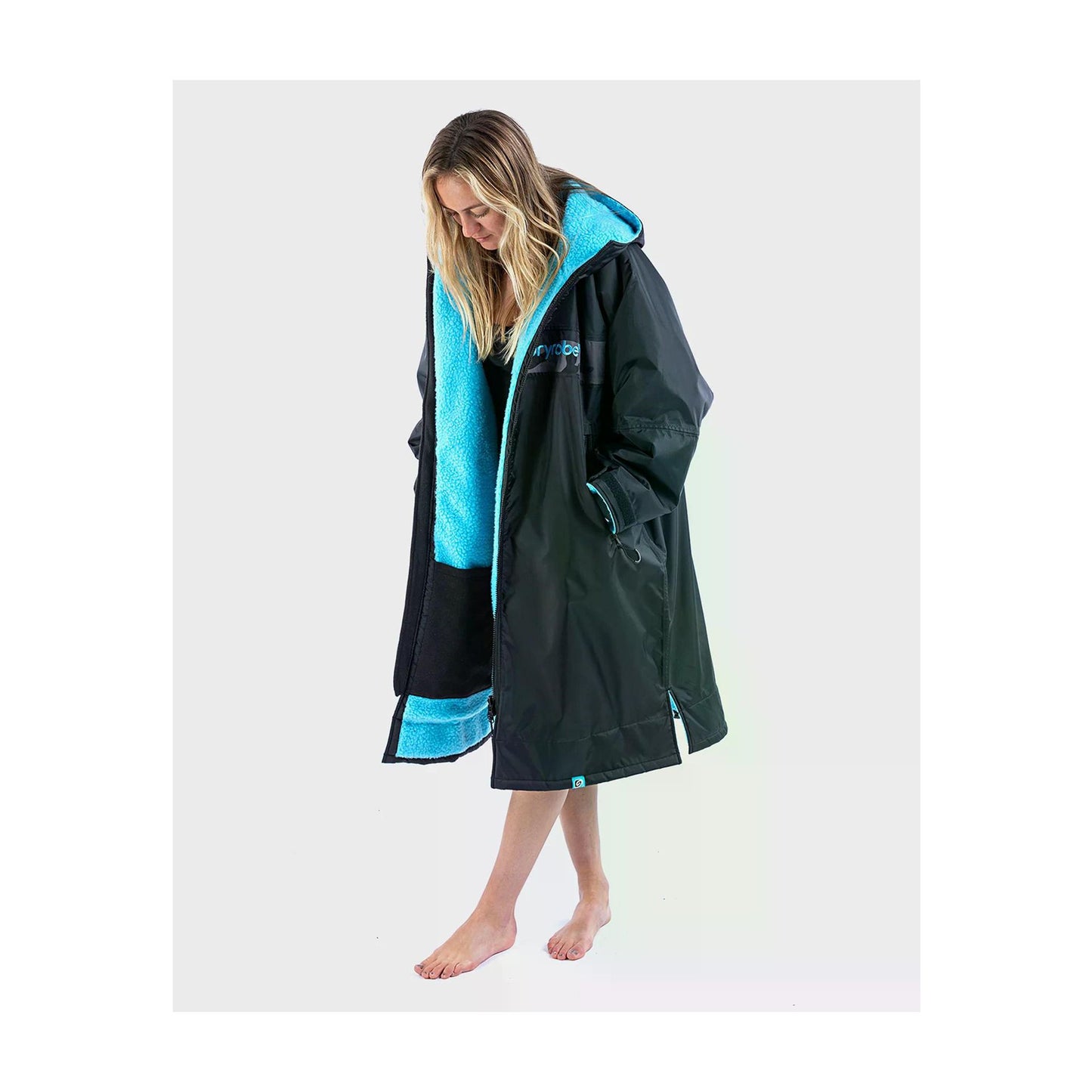 DRYROBE Advance Long Sleeve Black Blue L REMIX C Schwarz Blau Camo Adult