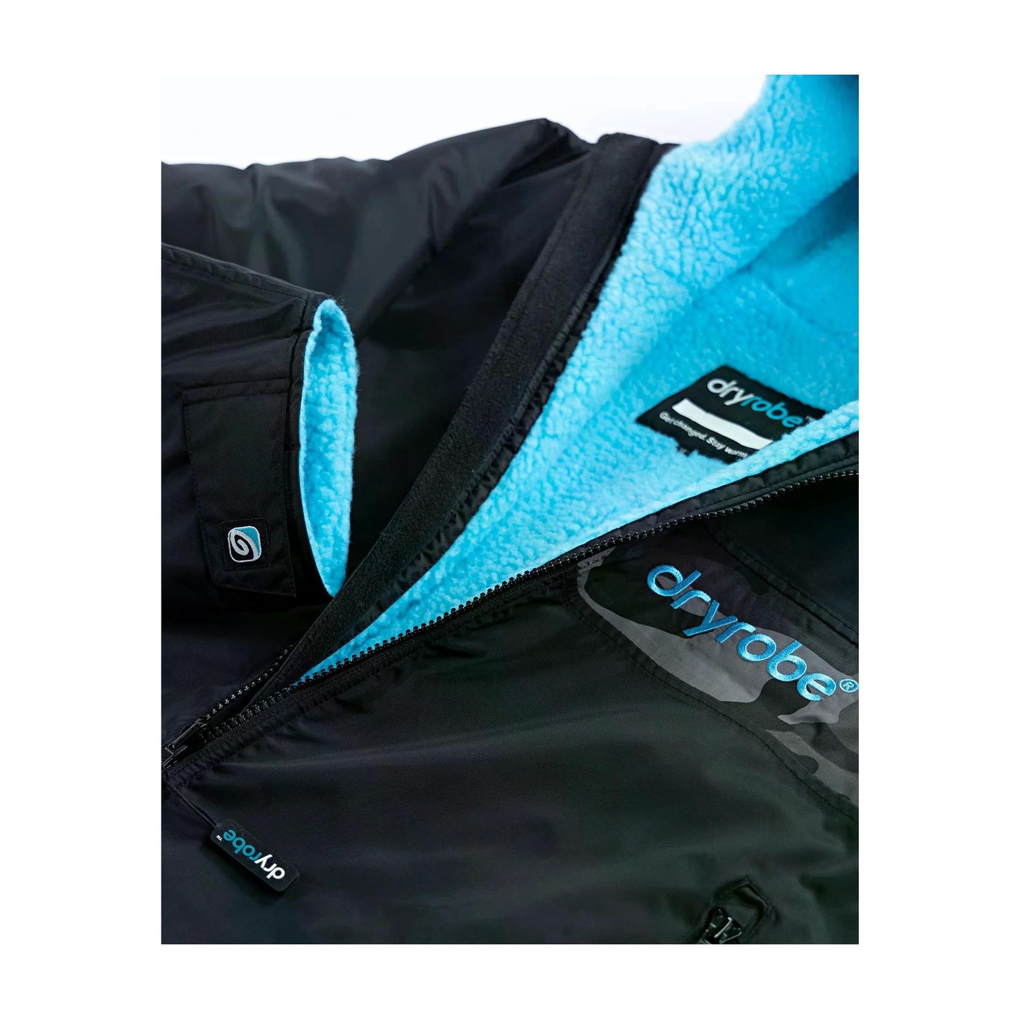 DRYROBE Advance Long Sleeve Black Blue L REMIX C Schwarz Blau Camo Adult