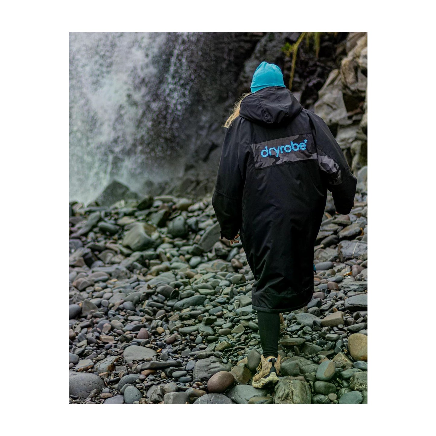 DRYROBE Advance Long Sleeve Black Blue L REMIX C Schwarz Blau Camo Adult