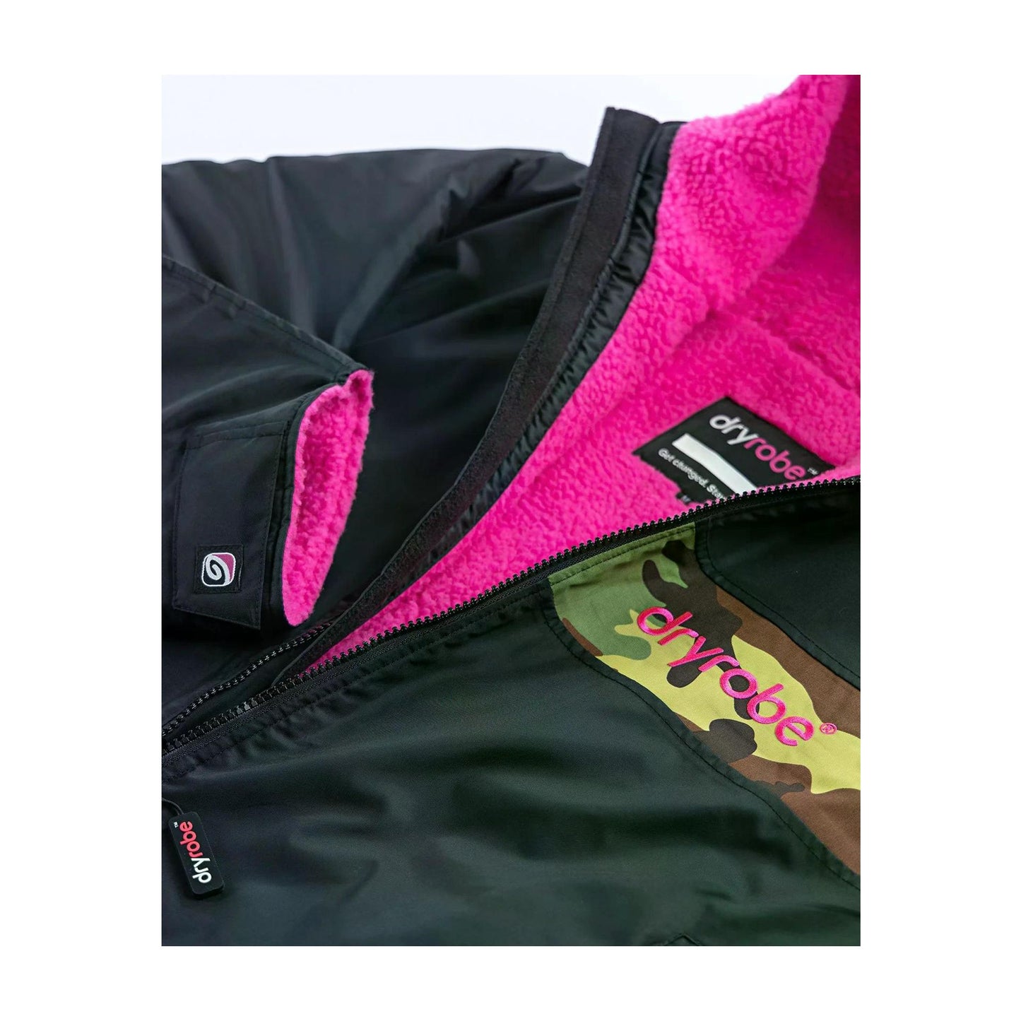 DRYROBE Advance Long Sleeve Black Pink L REMIX C Schwarz Pink Camo Adult