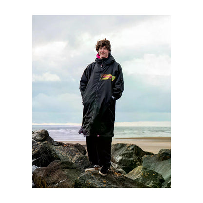 DRYROBE Advance Long Sleeve Black Pink L REMIX C Schwarz Pink Camo Adult