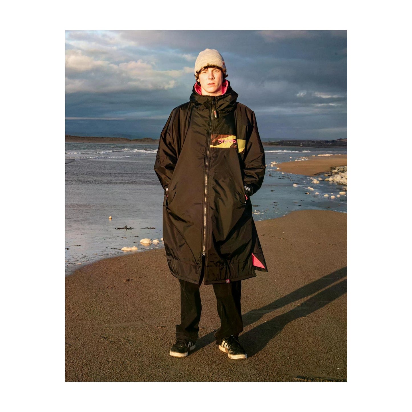 DRYROBE Advance Long Sleeve Black Pink L REMIX C Schwarz Pink Camo Adult