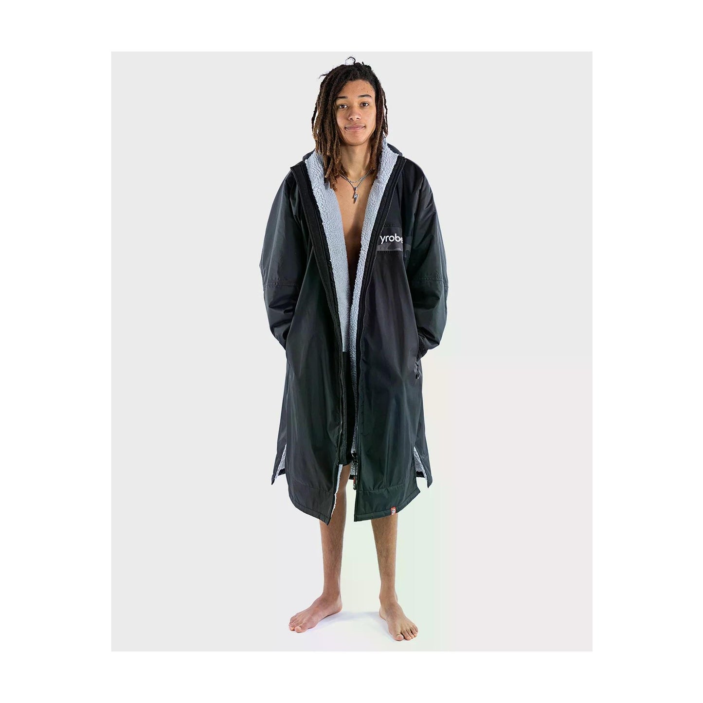 DRYROBE Advance Long Sleeve Black Gray L REMIX C Schwarz Grau Camo Adult