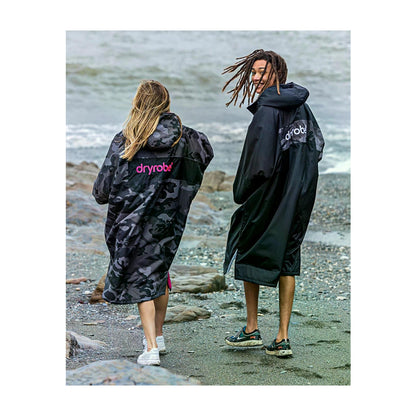 DRYROBE Advance Long Sleeve Black Gray L REMIX C Schwarz Grau Camo Adult