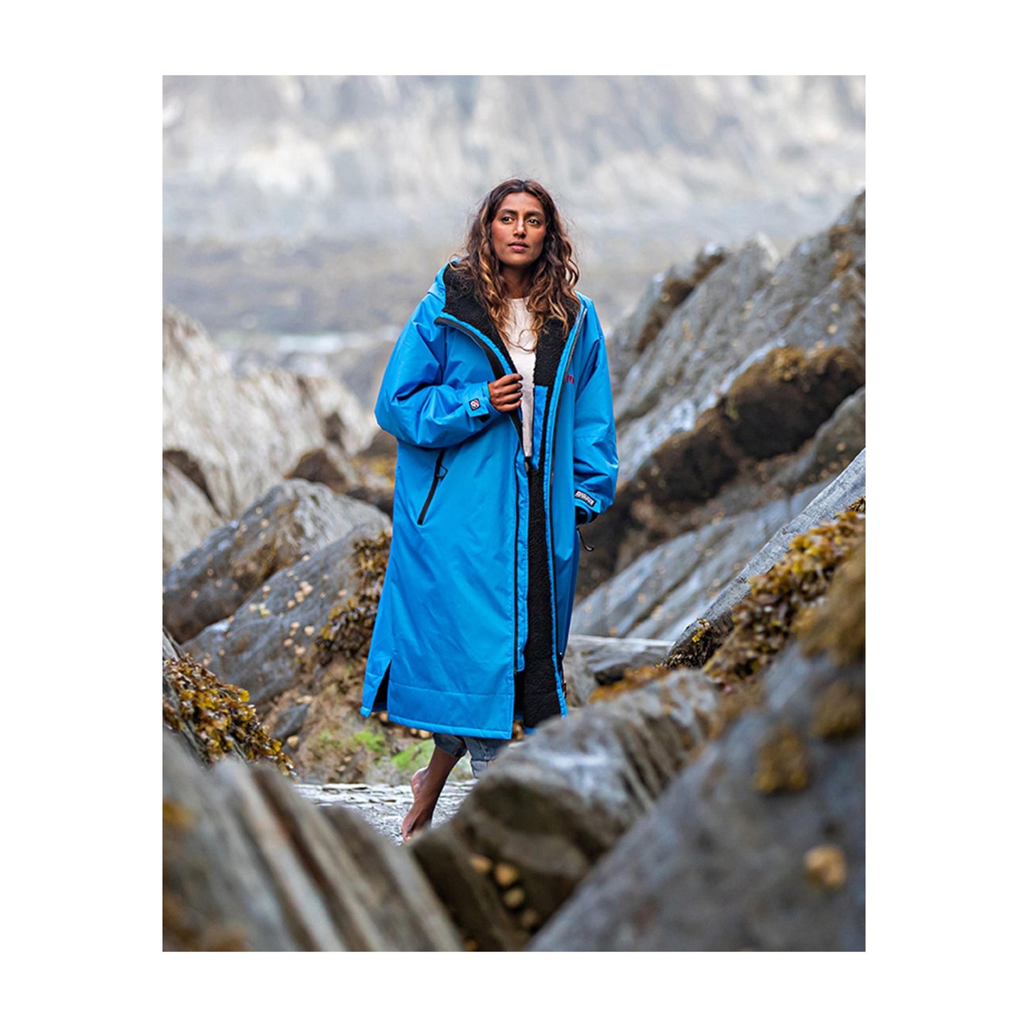 DRYROBE Advance Long Sleeve Cobalt BlueBlack XXL Cobalt Blau Schwarz Adult