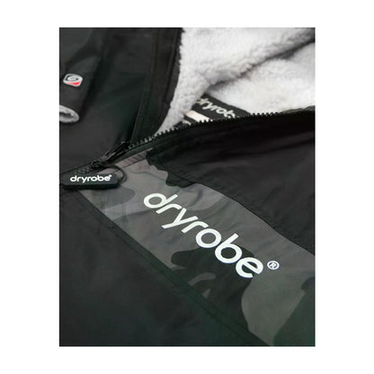 DRYROBE Advance Short Sleeve Black Camo Gray M Adult