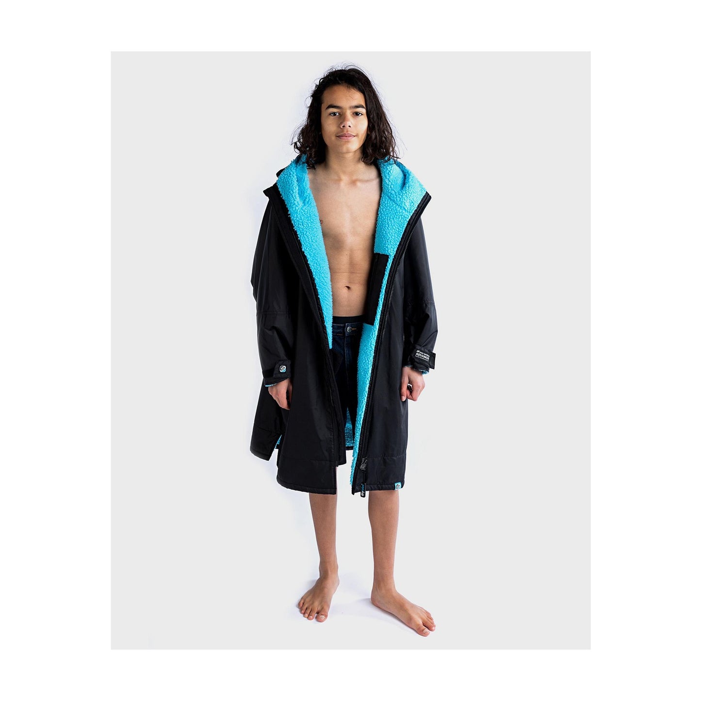 DRYROBE Advance Long Sleeve KIDS BlackBlue 10-13 Schwarz Blau