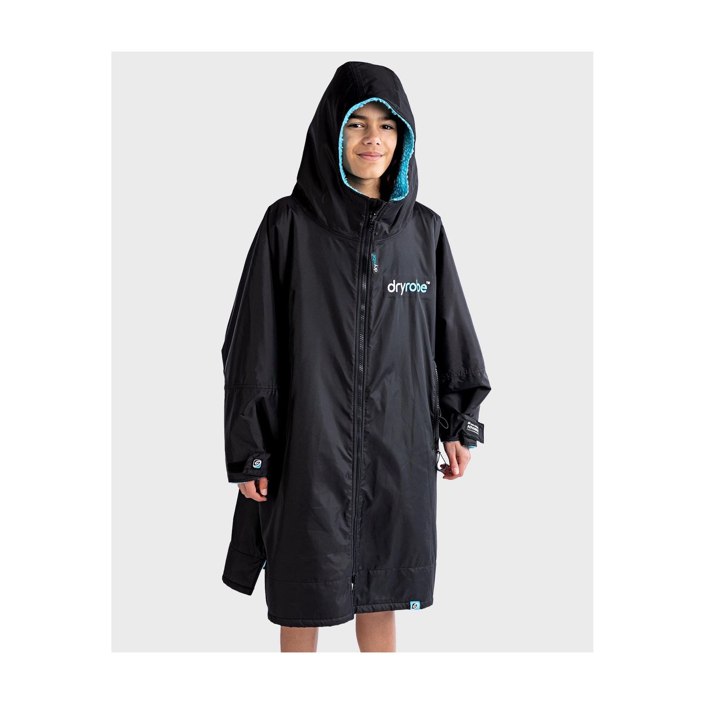 DRYROBE Advance Long Sleeve KIDS BlackBlue 10-13 Schwarz Blau