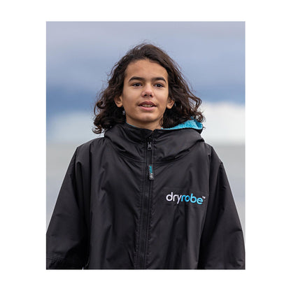 DRYROBE Advance Long Sleeve KIDS BlackBlue 10-13 Schwarz Blau
