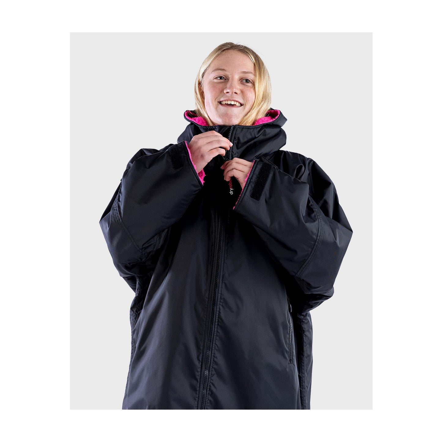 DRYROBE Advance Long Sleeve KIDS BlackPink 10-13 Schwarz Pink