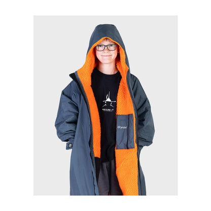 DRYROBE Advance Long Sleeve KIDS Gray Orange 10-13 Grau Orange