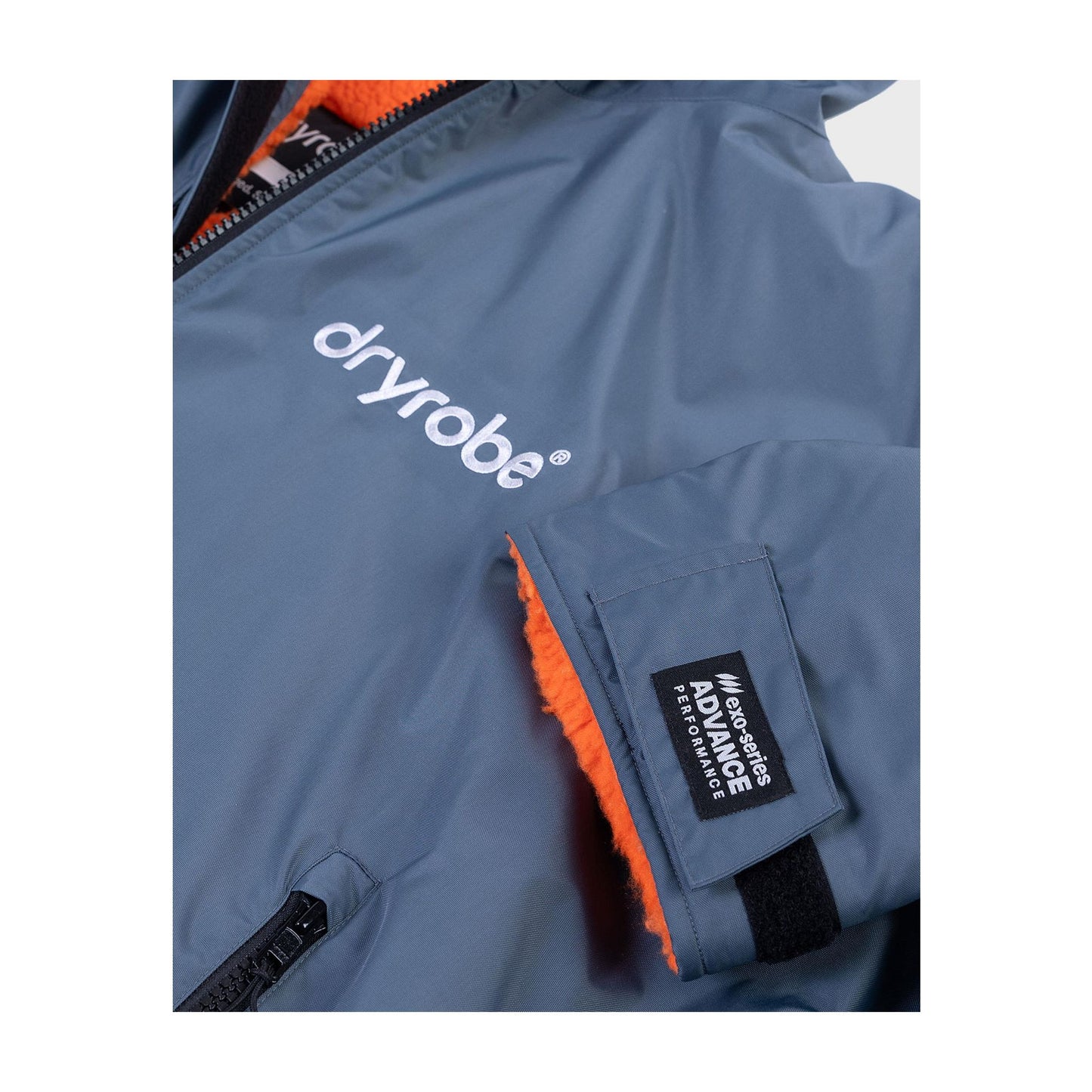 DRYROBE Advance Long Sleeve KIDS Gray Orange 10-13 Grau Orange