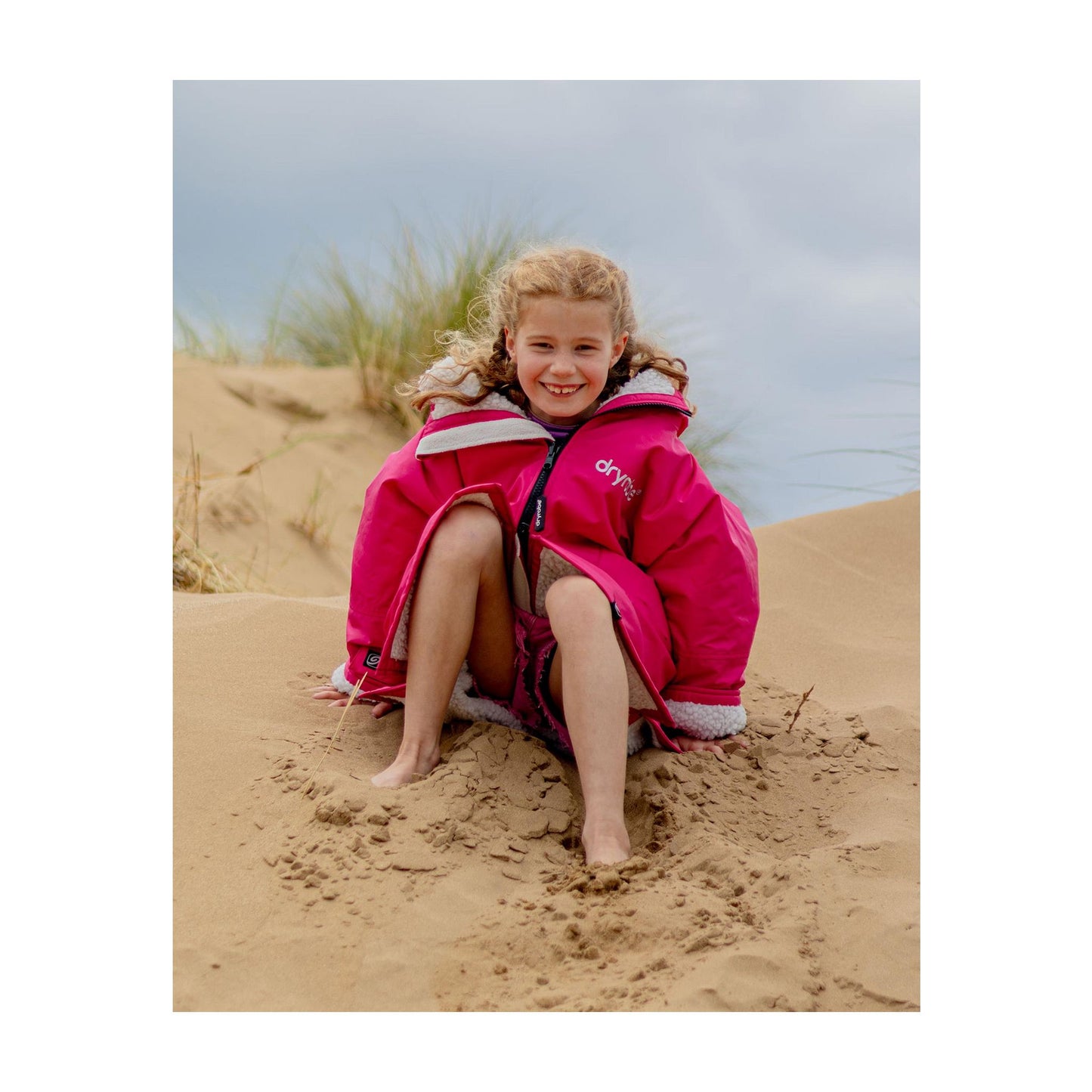 DRYROBE Advance Long Sleeve KIDS Pink Gray 10-13 Pink Grau
