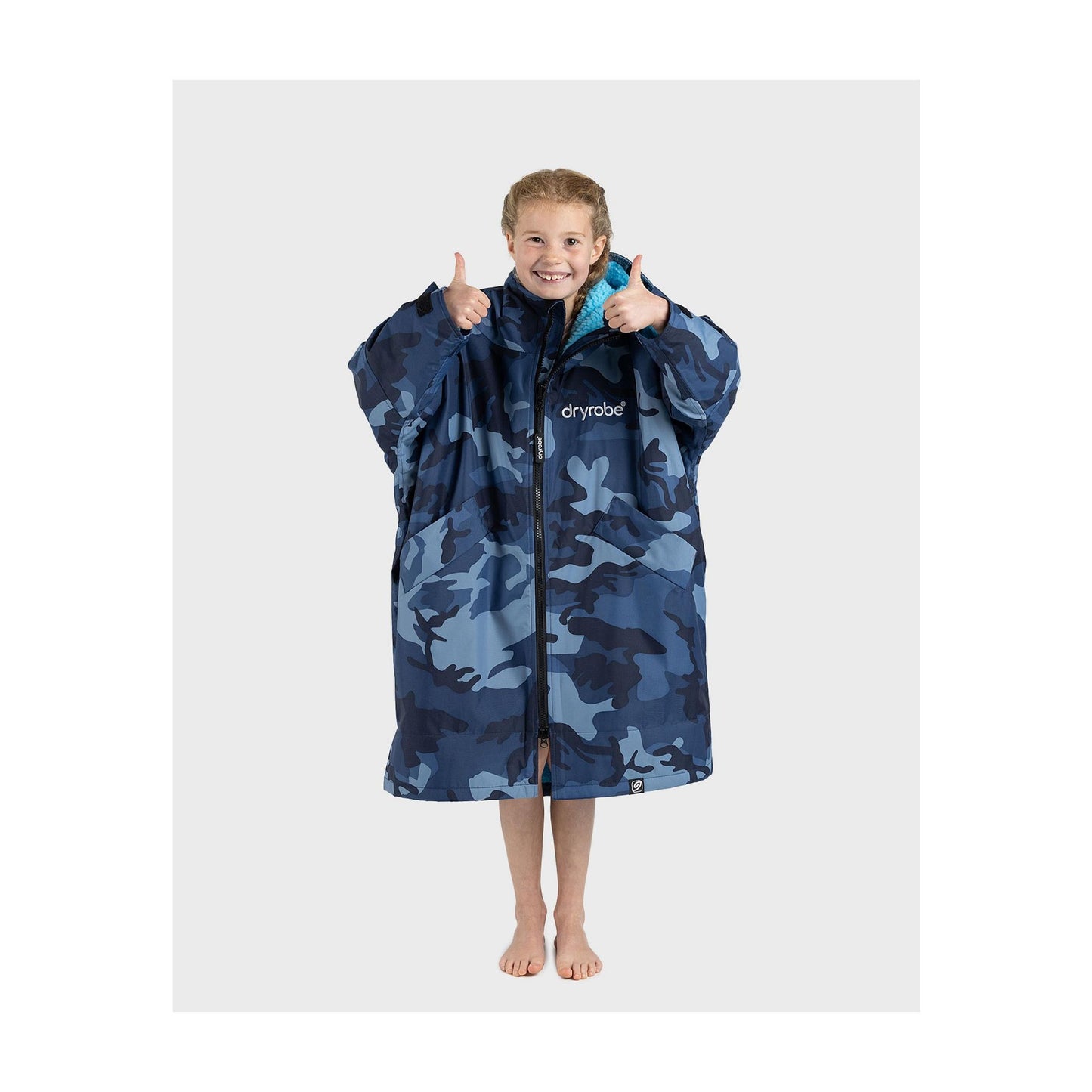 DRYROBE Advance Long Sleeve KIDS Camo Blue 10-13 Camo Blau