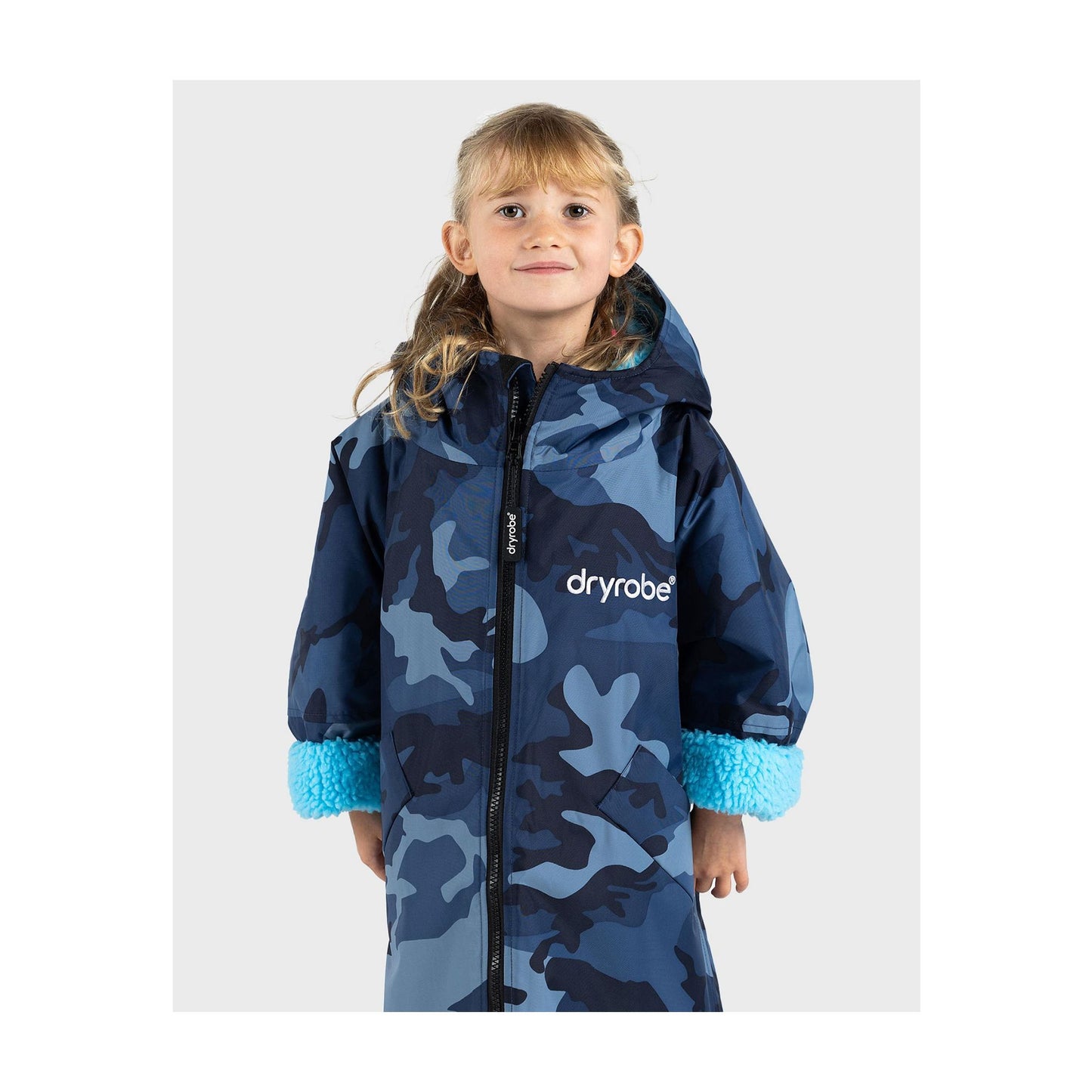 DRYROBE Advance Long Sleeve KIDS Camo Blue 10-13 Camo Blau