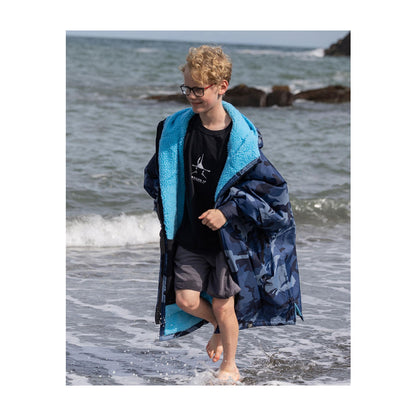 DRYROBE Advance Long Sleeve KIDS Camo Blue 10-13 Camo Blau