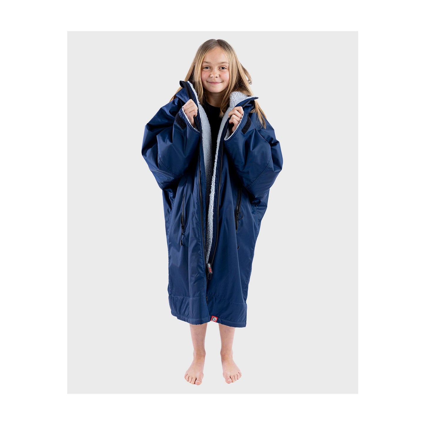 DRYROBE Advance Long Sleeve KIDS Navy Gray 10-13 Navy Grau