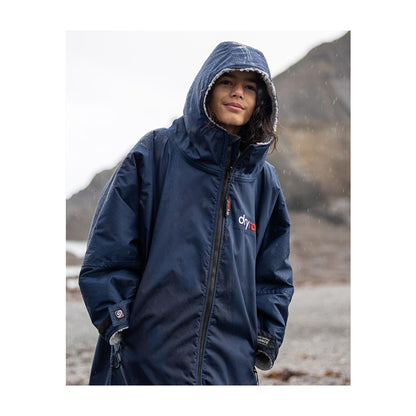 DRYROBE Advance Long Sleeve KIDS Navy Gray 10-13 Navy Grau