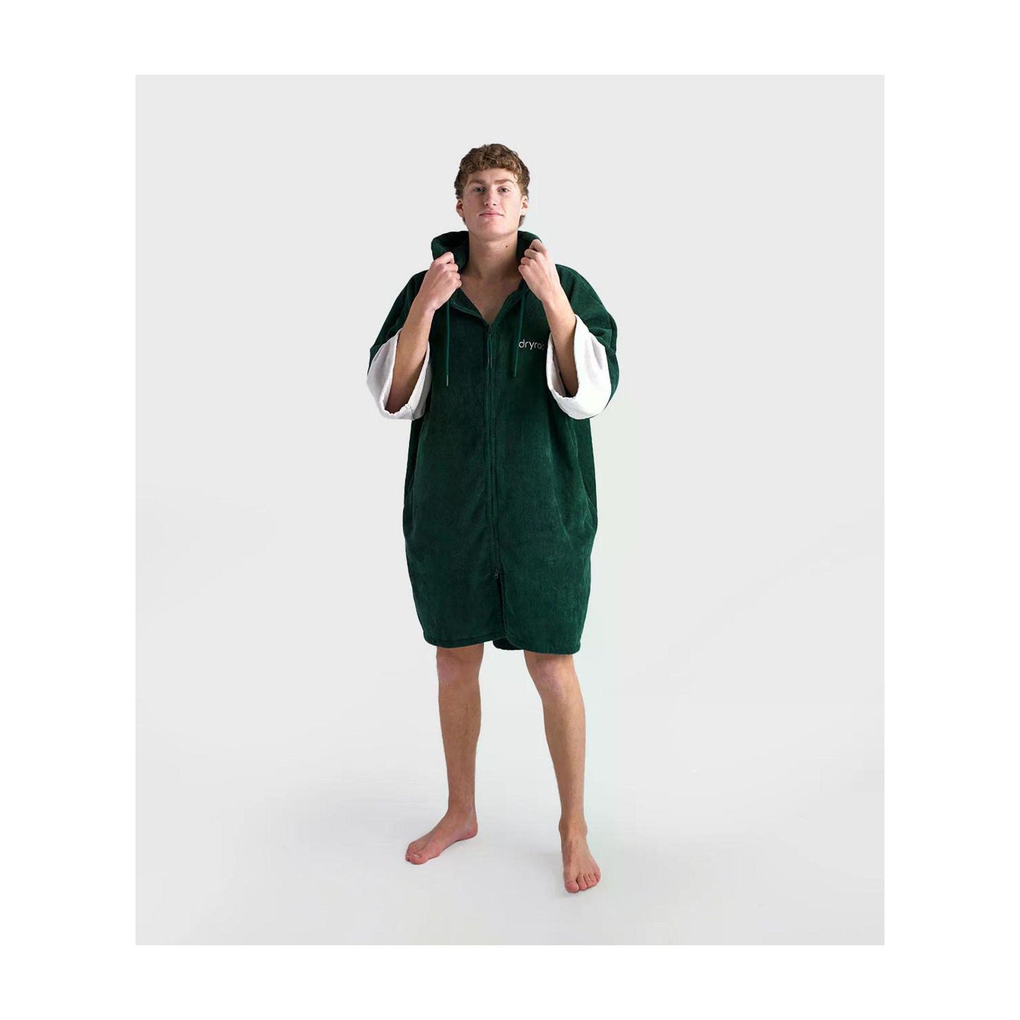 DRYROBE Fullzip cotton towel coat