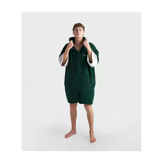 DRYROBE Full-Zip Towel Robe Green Adult
