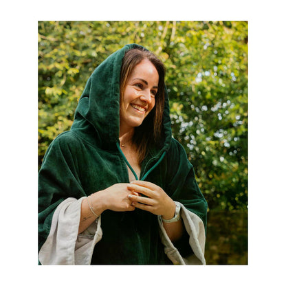 DRYROBE Fullzip cotton towel coat