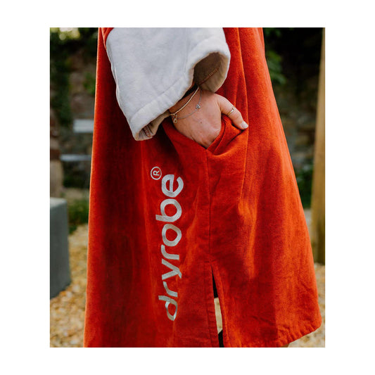 DRYROBE Fullzip cotton towel coat Orange Adult