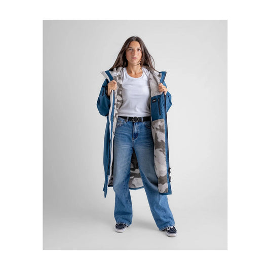 DRYROBE Advance Long Sleeve Blue Sand Camo XL Blau Adult
