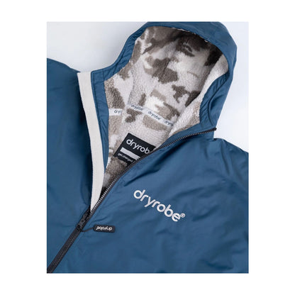 DRYROBE Advance Long Sleeve Blue Sand Camo XL Blau Adult