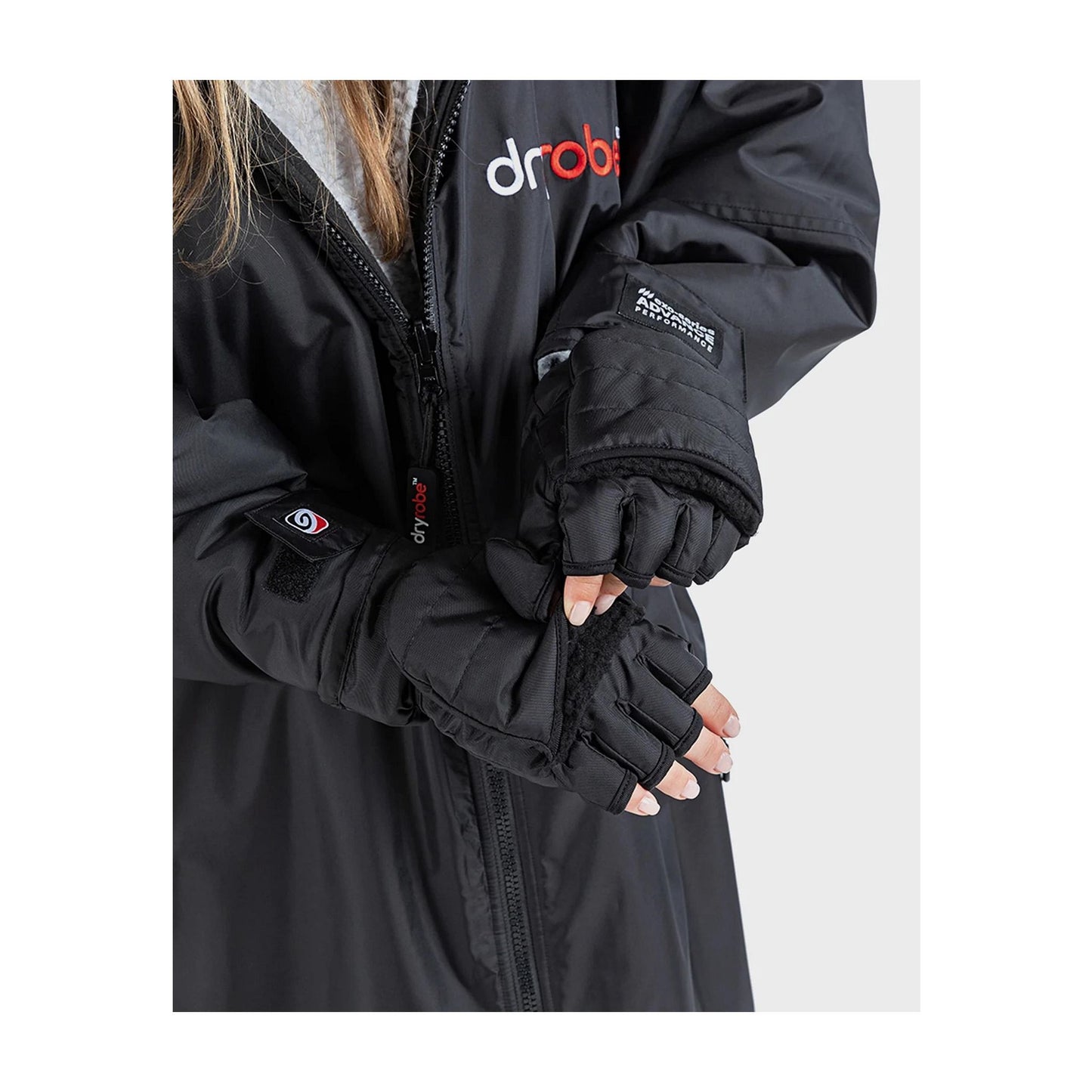 DRYROBE Thermal Gloves. Black. XL Schwarz Adult