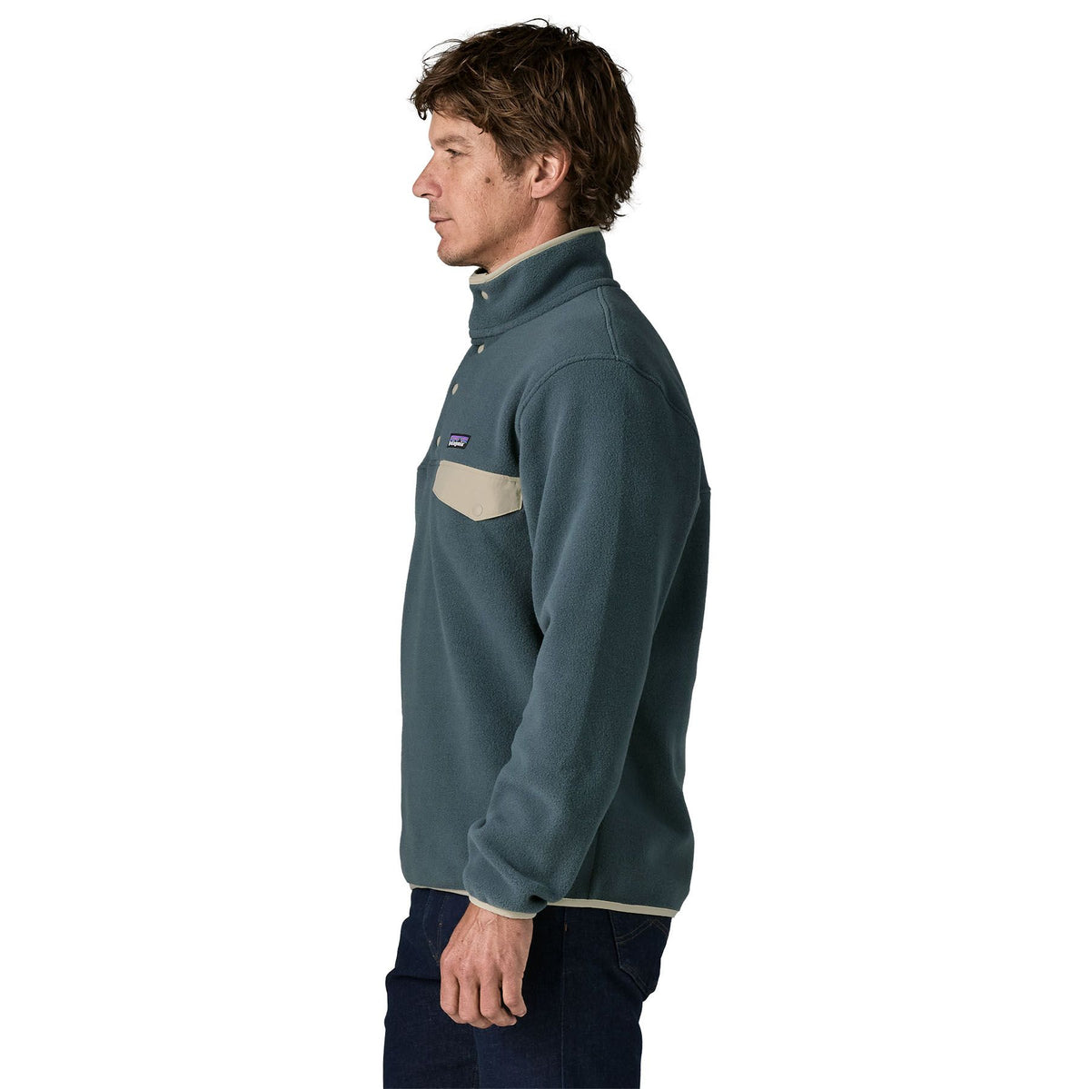Patagonia LW Synch Snap-T Sweatshirt Stone Blue