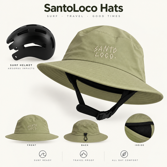 SantoLoco Surf Hat Pro SPF50+ Olive