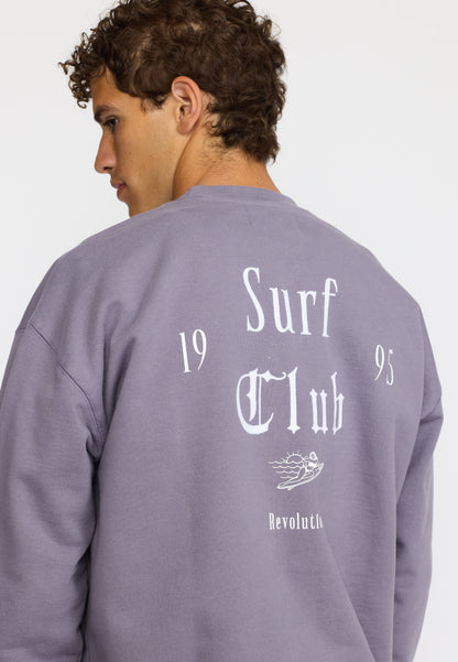 Revolution Printed Crewneck Purple