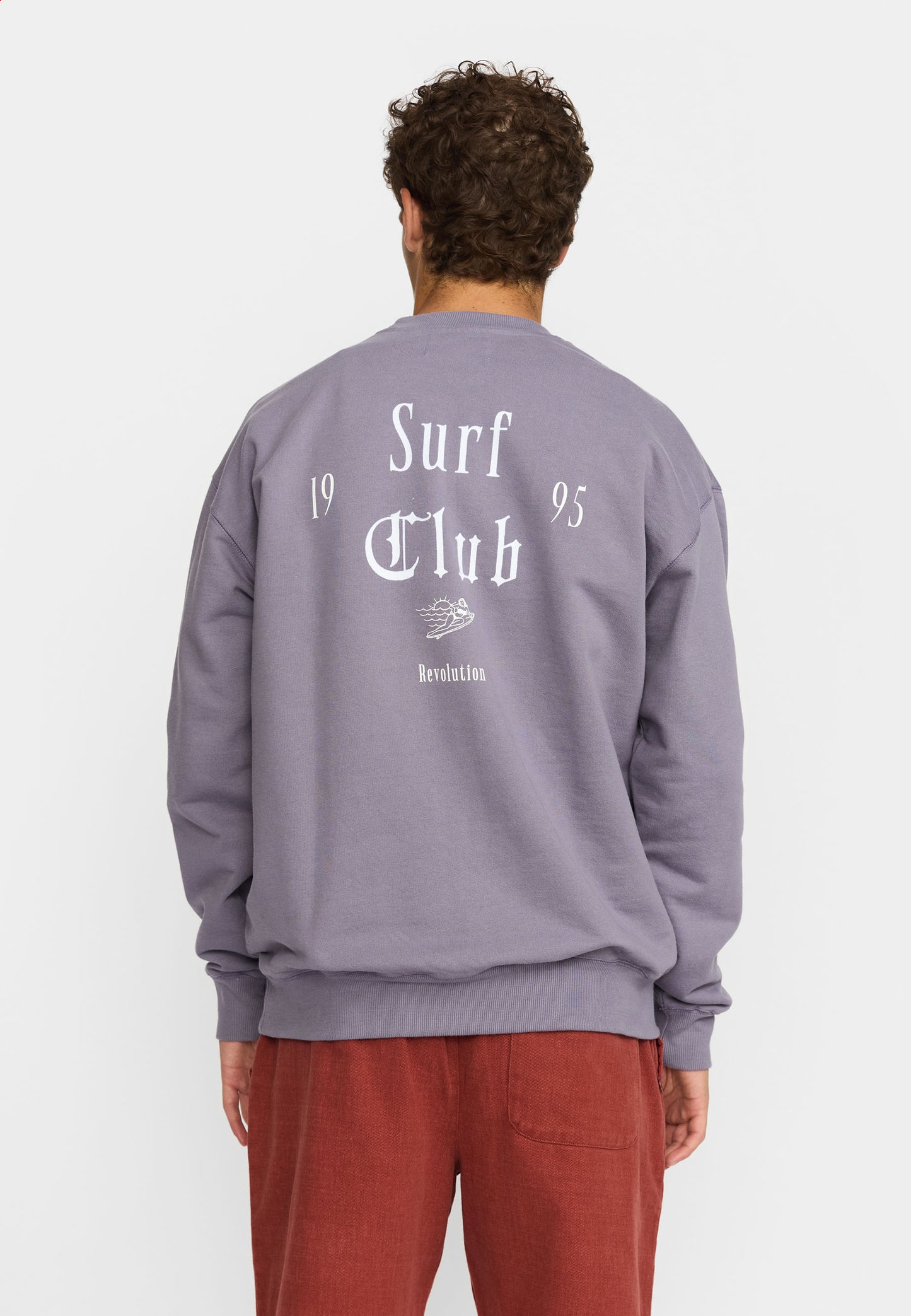 Revolution Printed Crewneck Purple
