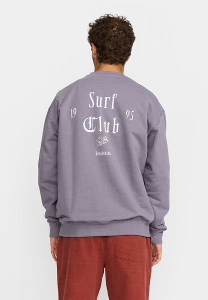 Revolution Printed Crewneck Purple