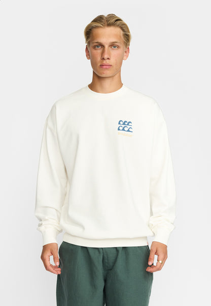 Revolution Printed Crewneck Offwhite