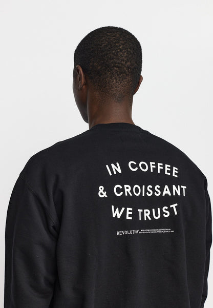 Revolution Printed Sweatshirt Black