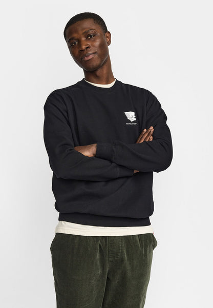 Revolution Printed Sweatshirt Black